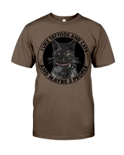 I LIKE TATTOOS AND CATS Classic T-Shirt tile