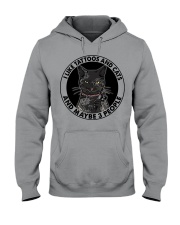 I LIKE TATTOOS AND CATS Hooded Sweatshirt tile