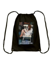 JUST A GIRL WHO LOVES BOOKS Drawstring Bag tile