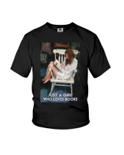 JUST A GIRL WHO LOVES BOOKS Youth T-Shirt tile