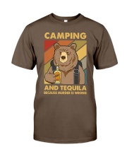 CAMPING AND TEQUILA BECAUSE MURDER IS WRONG Classic T-Shirt tile