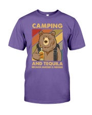 CAMPING AND TEQUILA BECAUSE MURDER IS WRONG Premium Fit Mens Tee tile