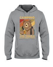 CAMPING AND TEQUILA BECAUSE MURDER IS WRONG Hooded Sweatshirt tile
