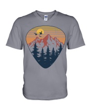 GUITAR PICK NATURAL V-Neck T-Shirt tile