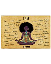 YOGA AFRO - I AM - CUSTOM NAME 24x16 Poster front