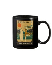 AND INTO THE OCEAN I GO Mug tile