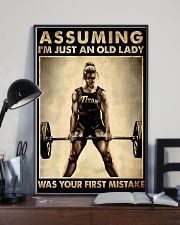 ASSUMING I'M JUST AN OLD LADY WAS YOUR FIRST 11x17 Poster lifestyle-poster-2
