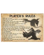 PLAYER'S RULES 17x11 Poster front