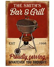 BAR AND GRILL - CUSTOM NAME 11x17 Poster front