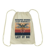 DRAGONFLY LET IT BE Drawstring Bag tile