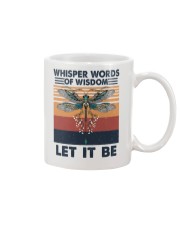 DRAGONFLY LET IT BE Mug tile
