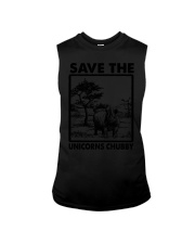 SAVE THE CHUBBY UNICORN Sleeveless Tee tile