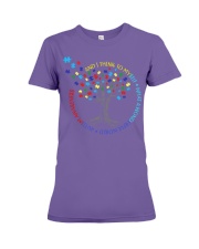 AND I THINK TO MYSELF WHAT A WONDERFUL WORLD Premium Fit Ladies Tee tile