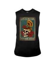 LIFE IS BETTER WITH MUSIC AROUND Sleeveless Tee tile