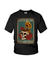 LIFE IS BETTER WITH MUSIC AROUND Youth T-Shirt tile