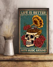 LIFE IS BETTER WITH MUSIC AROUND 11x17 Poster lifestyle-poster-3