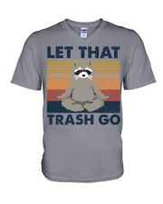 LET THAT TRASH GO V-Neck T-Shirt tile