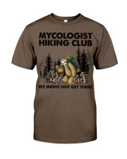 MYCOLOGIST HIKING CLUB WE MIGHT NOT GET THERE Classic T-Shirt tile