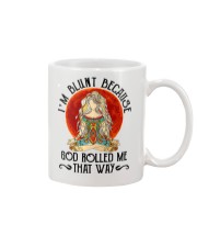 I'M BLUNT BECAUSE GOD ROLL ME THAT WAY Mug tile