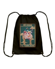 BE KIND TO YOUR MIND Drawstring Bag tile