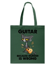 GUITAR BECAUSE MURDER IS WRONG Tote Bag tile