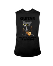 GUITAR BECAUSE MURDER IS WRONG Sleeveless Tee tile