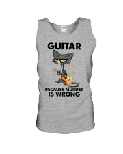 GUITAR BECAUSE MURDER IS WRONG Unisex Tank tile