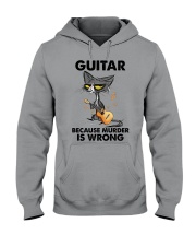 GUITAR BECAUSE MURDER IS WRONG Hooded Sweatshirt tile