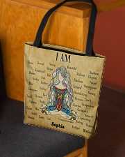 Yoga Girl Leather Pattern Print Custom Name All-over Tote aos-all-over-tote-lifestyle-front-02