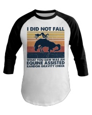 I DID NOT FALL Baseball Tee tile