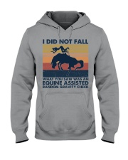 I DID NOT FALL Hooded Sweatshirt tile