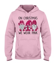 ON CHRISTMAS WE WEAR PINK Hooded Sweatshirt front