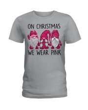 ON CHRISTMAS WE WEAR PINK Ladies T-Shirt tile