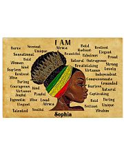 AFRO GIRL - I AM - CUSTOM NAME 24x16 Poster front