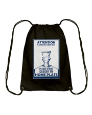 BATHROOM POSTER Drawstring Bag tile