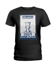 BATHROOM POSTER Ladies T-Shirt tile