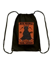 BITE PEOPLE HAIL SATAN Drawstring Bag tile