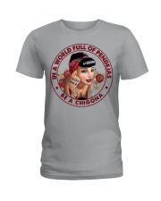 IN A WORLD FULL OF PENDEJAS BE A CHIGONA Ladies T-Shirt tile