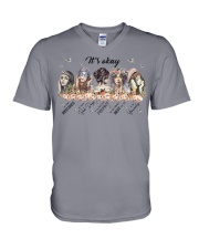 IT'S OKAY V-Neck T-Shirt tile