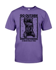 GO OUTSIDE WORST CASE SCENARIO Premium Fit Mens Tee tile