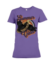 SUMMER VIBES Premium Fit Ladies Tee tile