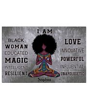 AFRICA YOGA GIRL - I AM - CUSTOM NAME 24x16 Poster front