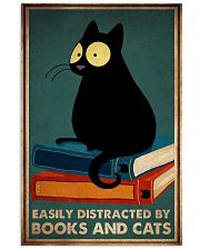 EASILY DISTRACTED BY BOOKS AND CATS 11x17 Poster front
