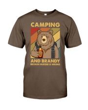 CAMPING AND BRANDY BECAUSE MURDER IS WRONG Classic T-Shirt tile