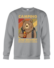 CAMPING AND BRANDY BECAUSE MURDER IS WRONG Crewneck Sweatshirt tile
