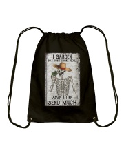 I GARDEN SO I DON'T CHOKE PEOPLE Drawstring Bag tile
