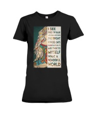 I SEE SKIES OF BLUE Premium Fit Ladies Tee tile