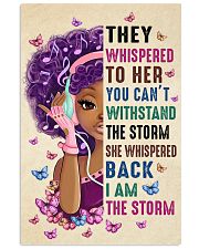 THEY WHISPERED TO HER YOU CAN'T WITHSTAND THE STORM 11x17 Poster front