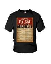 MY HOUSE MY CAT MY RULES Youth T-Shirt tile
