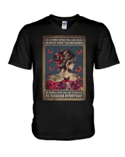 BE STRONG WHEN YOU ARE WEAK V-Neck T-Shirt tile